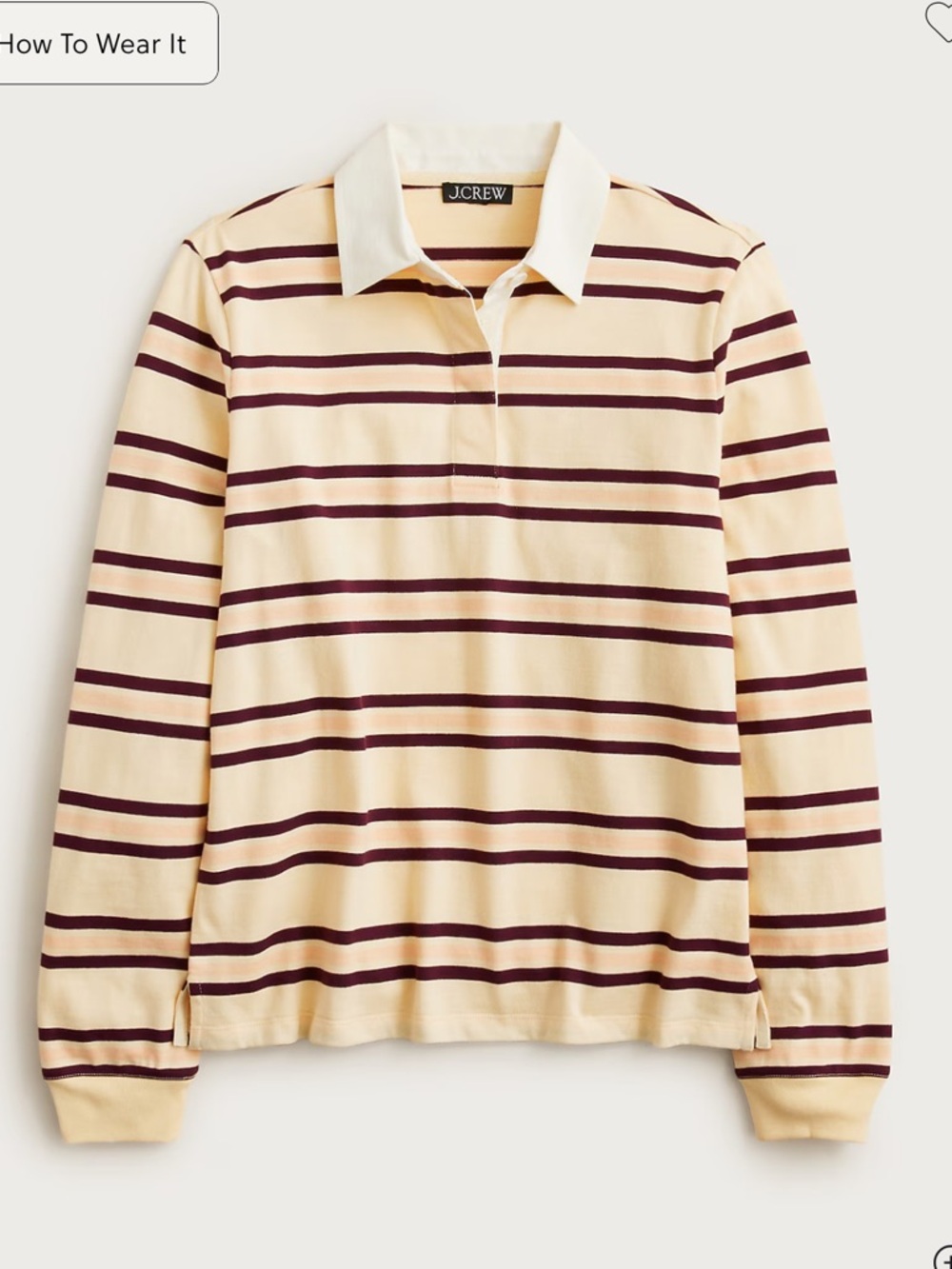 J.Crew New premium-weight classic rugby shirt
